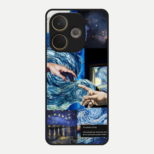  Aesthetic Vando Hands Glass Case For Oppo A5 Pro back cover – full design glossy printed glass finish