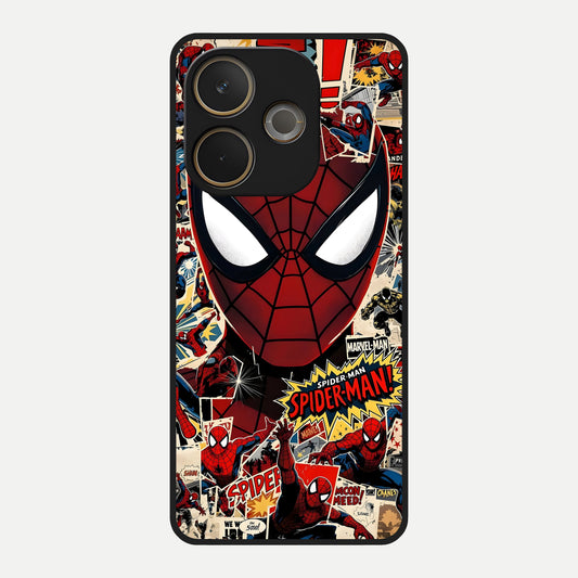  Aesthetic Wonder Spider Glass Case For Oppo A5 Pro back cover – full design glossy printed glass finish