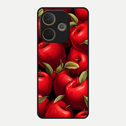  Apple Pattern Glass Case For Oppo A5 Pro back cover – full design glossy printed glass finish