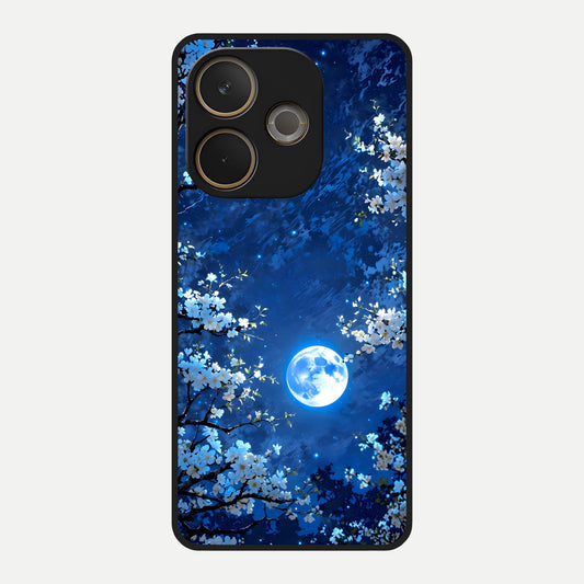  Blossom Moonlight Sky Glass Case For Oppo A5 Pro back cover – full design glossy printed glass finish