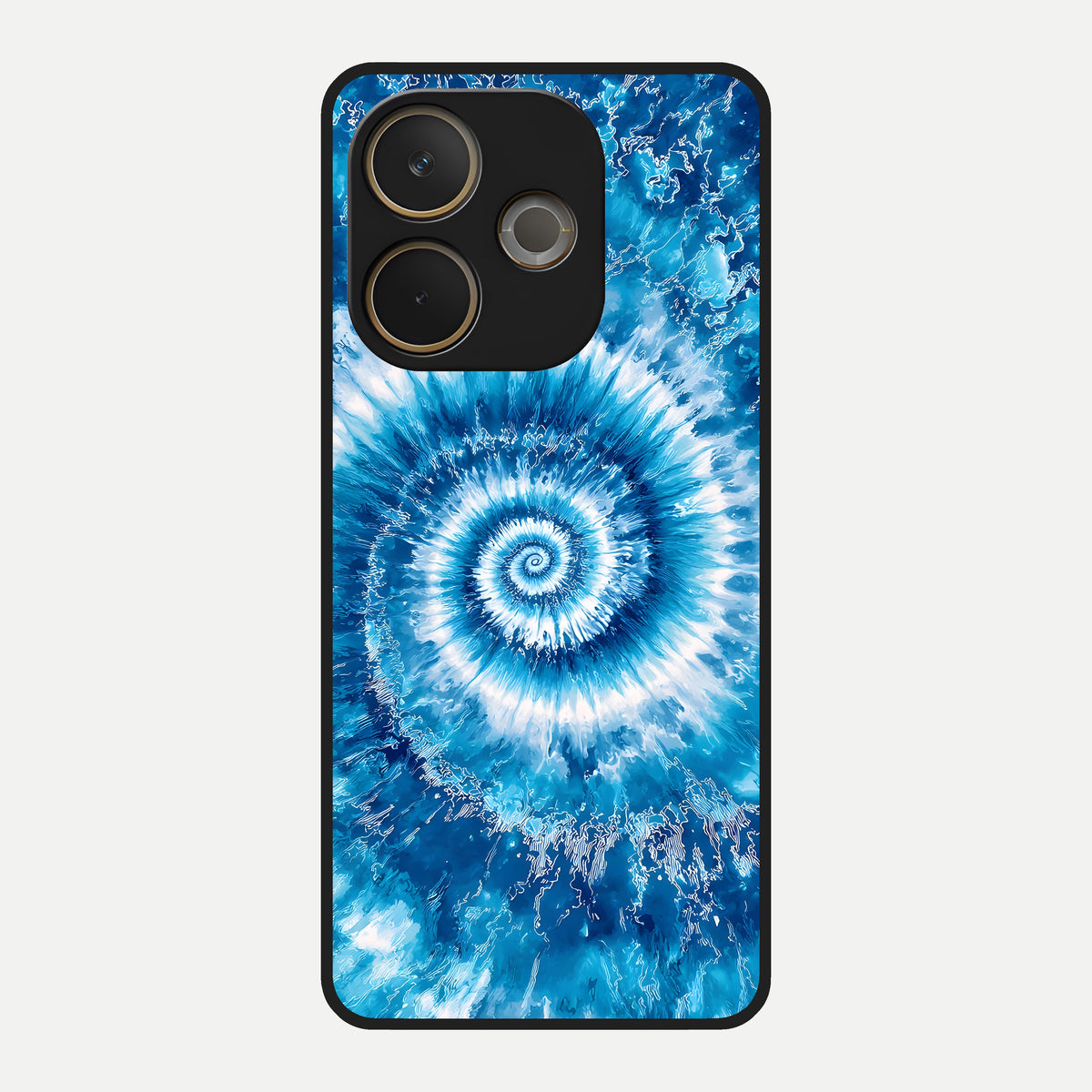 Blue Galaxy Wave Glass Case For Oppo A5 Pro back cover – full design glossy printed glass finish