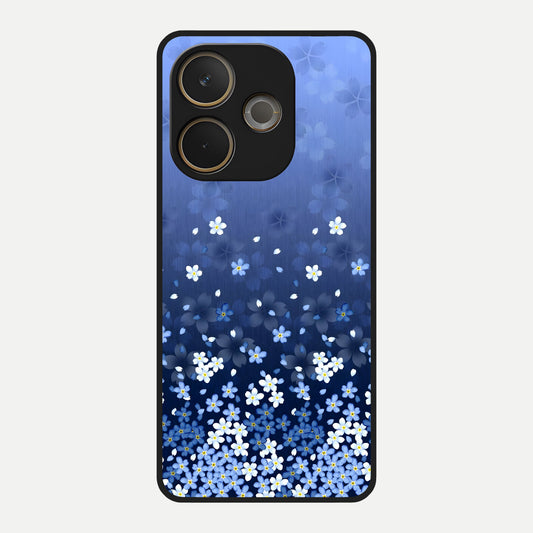  Blue Starry Glass Case For Oppo A5 Pro back cover – full design glossy printed glass finish