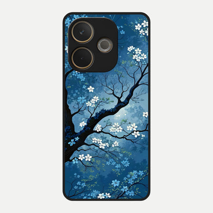  Blue Tree Serenity Glass Case For Oppo A5 Pro back cover – full design glossy printed glass finish