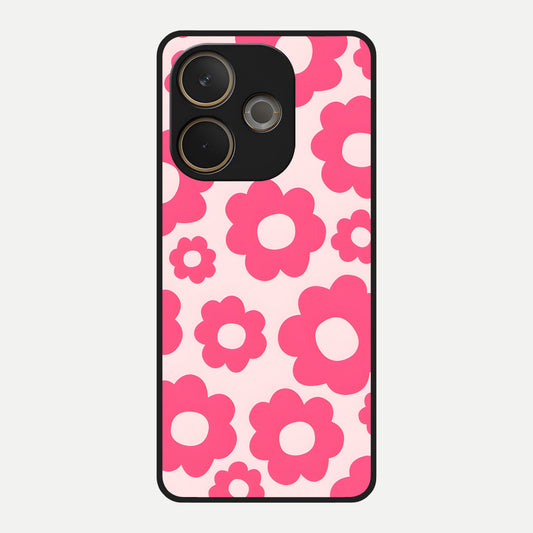  Blush Flower Pop Glass Case For Oppo A5 Pro back cover – full design glossy printed glass finish
