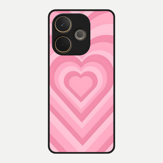  Blush Heart Waves Glass Case For Oppo A5 Pro back cover – full design glossy printed glass finish
