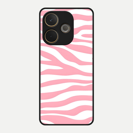 Blush Zebra Flow Glass Case For Oppo A5 Pro back cover – full design glossy printed glass finish