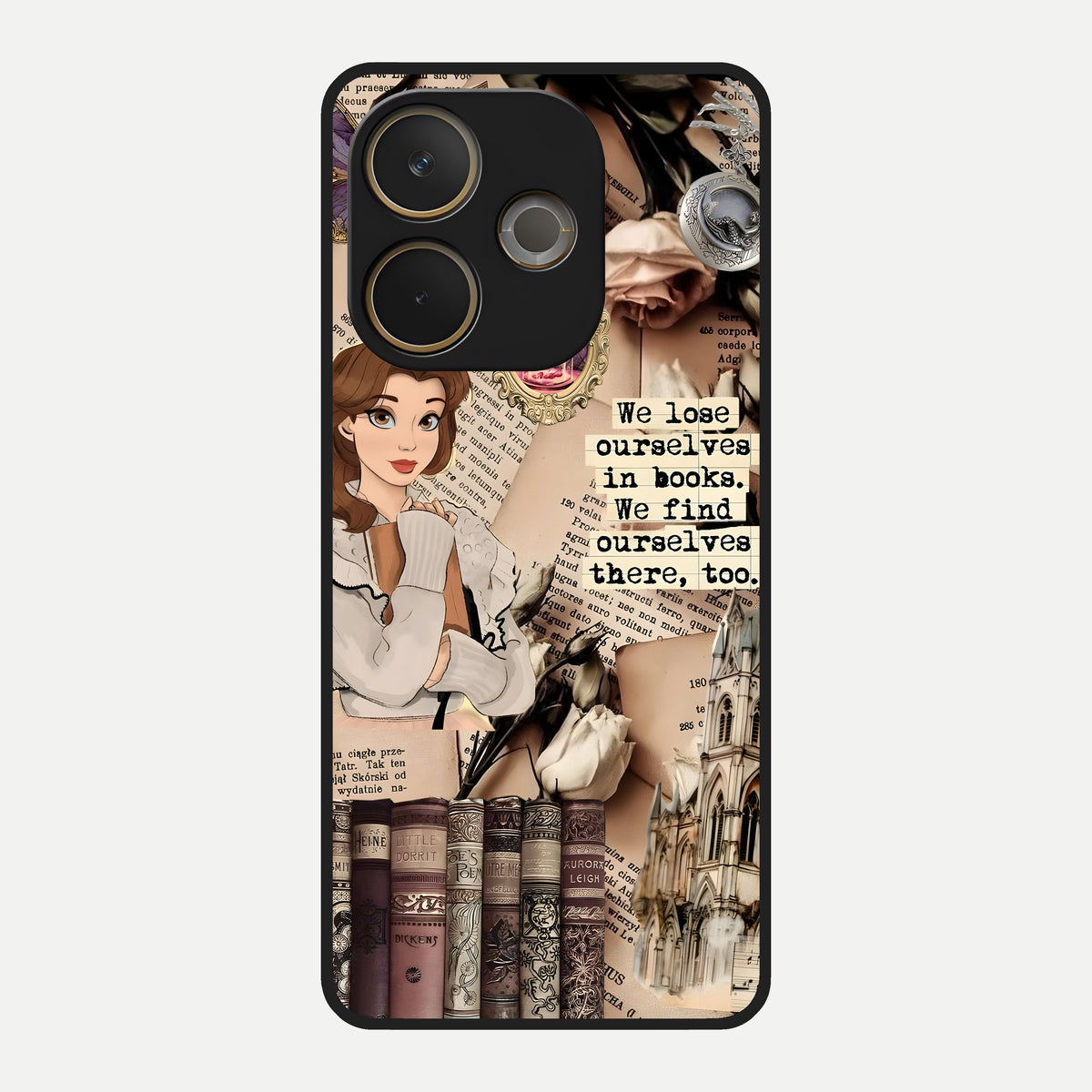  Bookish Dream World Glass Case For Oppo A5 Pro back cover – full design glossy printed glass finish