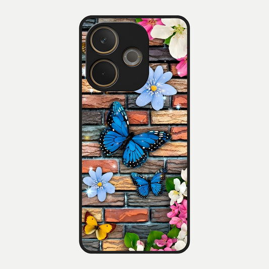  Brick Bloom Flight Glass Case For Oppo A5 Pro back cover – full design glossy printed glass finish