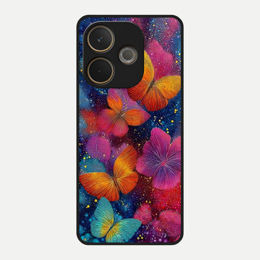  Butterfly Dream Mist Glass Case For Oppo A5 Pro back cover – full design glossy printed glass finish