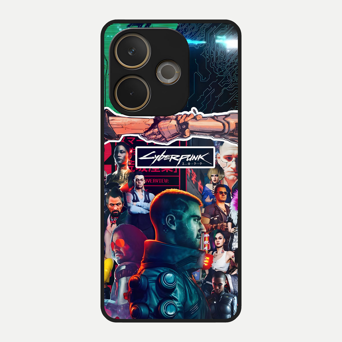  CYBERPUNK Legacy Glass Case For Oppo A5 Pro back cover – full design glossy printed glass finish
