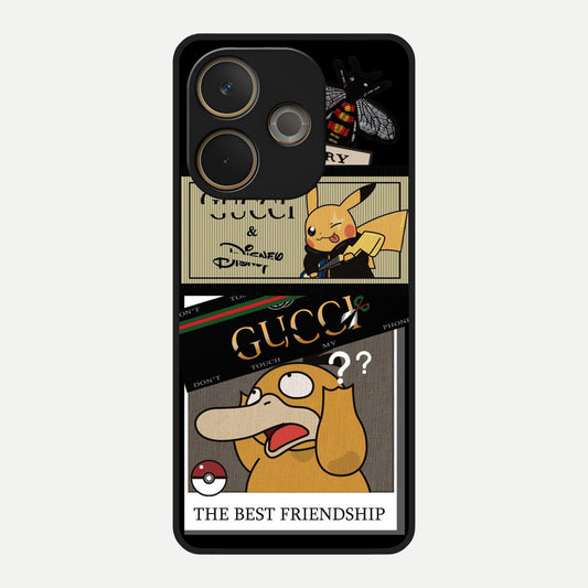  Cartoon Brand Play Mashup Glass Case For Oppo A5 Pro back cover – full design glossy printed glass finish