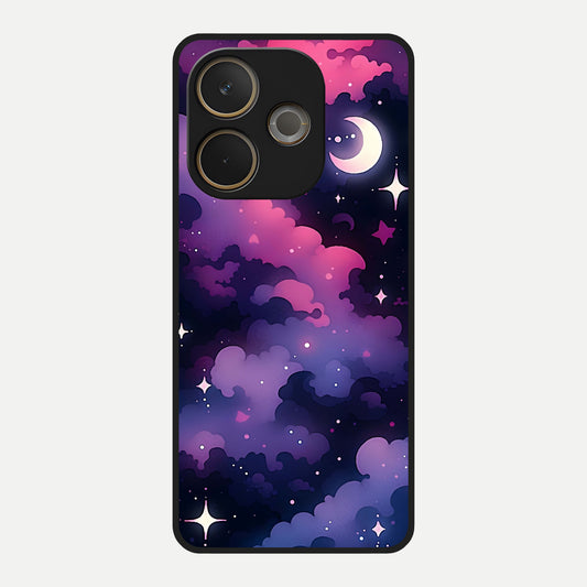  Celestial Moon Magic Glass Case For Oppo A5 Pro back cover – full design glossy printed glass finish
