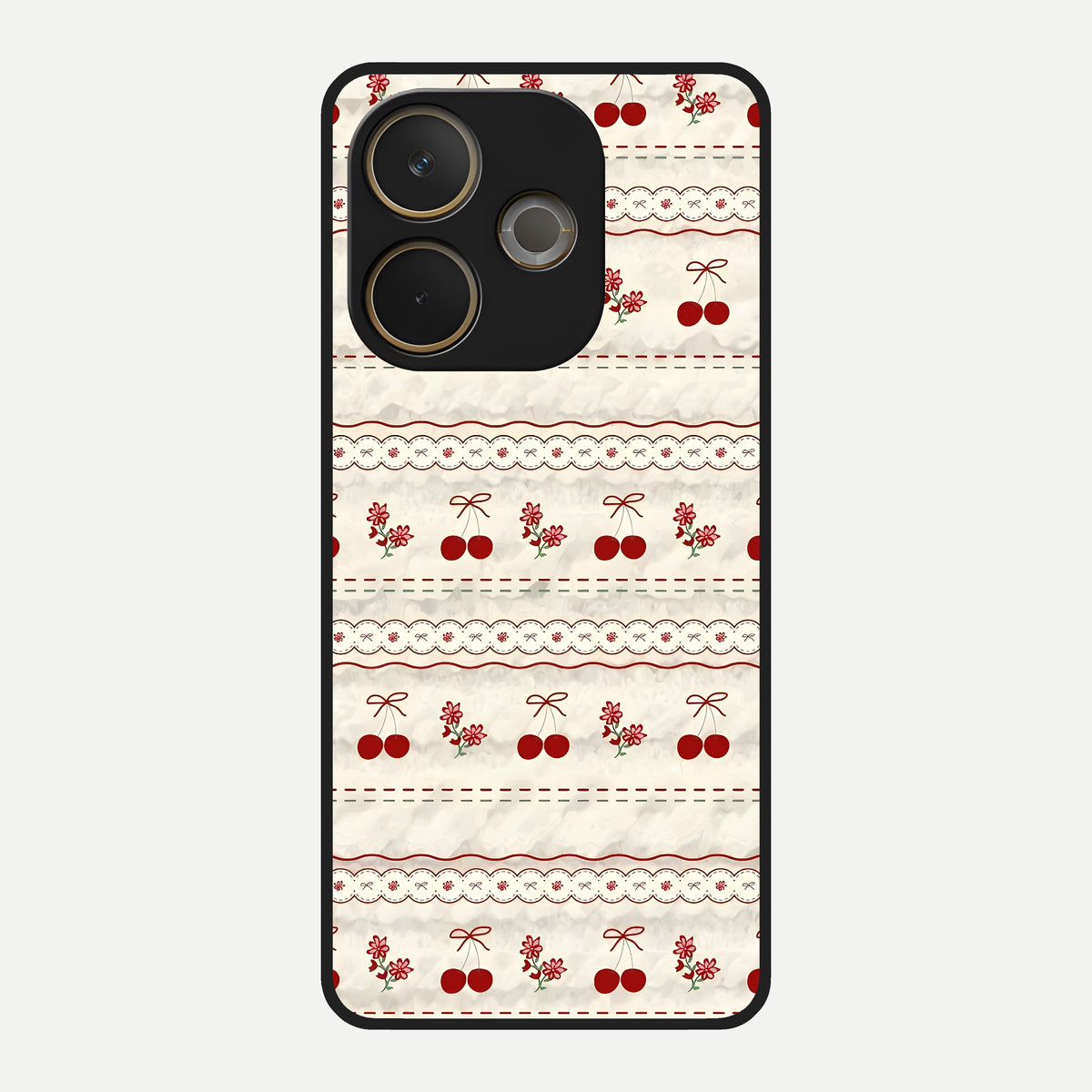  Cherry Bloom Charm Glass Case For Oppo A5 Pro back cover – full design glossy printed glass finish