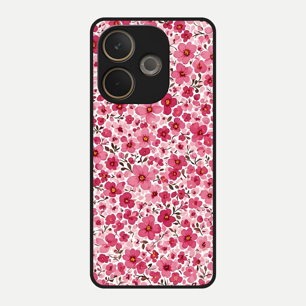  Cherry Blossom Charm Glass Case For Oppo A5 Pro back cover – full design glossy printed glass finish