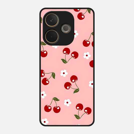  Cherry Love Mood Glass Case For Oppo A5 Pro back cover – full design glossy printed glass finish