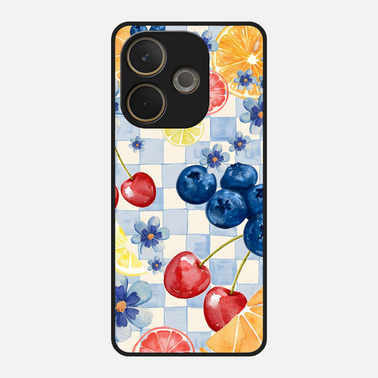  Citrus Bloom Joy Glass Case For Oppo A5 Pro back cover – full design glossy printed glass finish