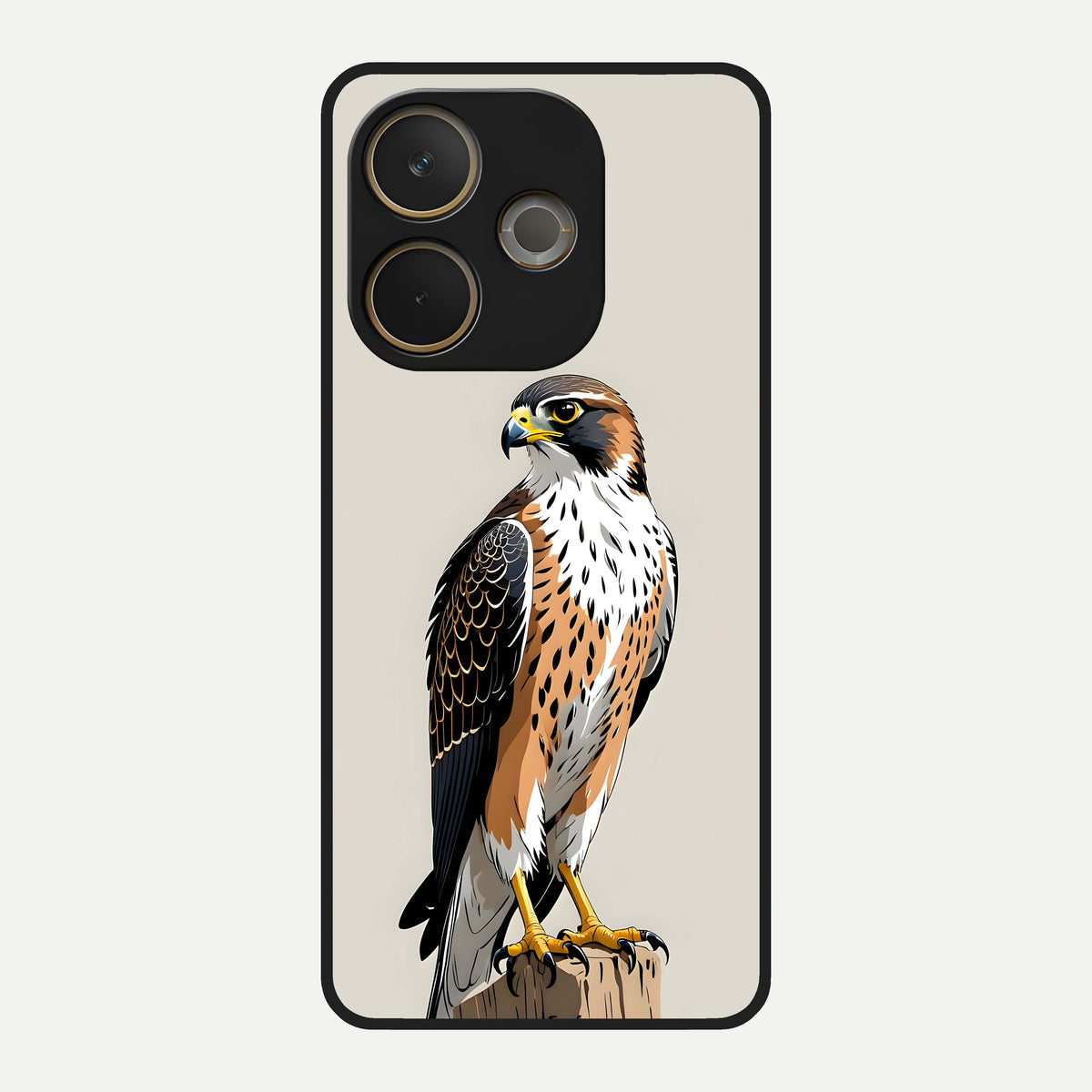  Clever Eagle Glass Case For Oppo A5 Pro back cover – full design glossy printed glass finish
