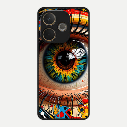  Colorful Eye Glass Case For Oppo A5 Pro back cover – full design glossy printed glass finish