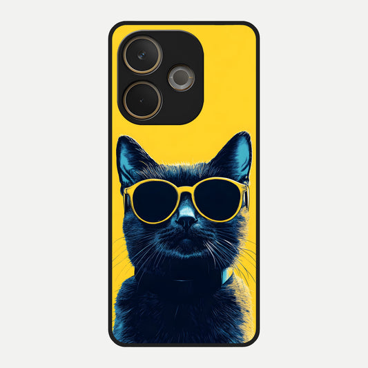  Cool Cat Vibes Glass Case For Oppo A5 Pro back cover – full design glossy printed glass finish