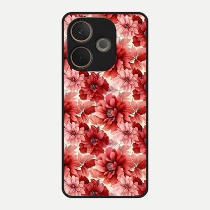  Crimson Love Petals Glass Case For Oppo A5 Pro back cover – full design glossy printed glass finish