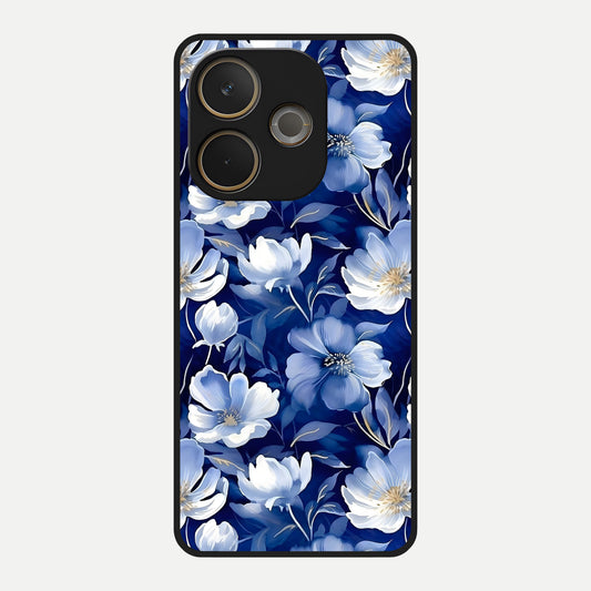  Cute Floral Patterns Glass Case For Oppo A5 Pro back cover – full design glossy printed glass finish