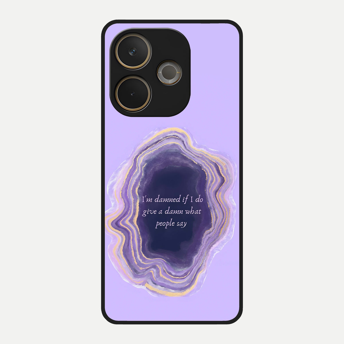  Damned People Quote Glass Case For Oppo A5 Pro back cover – full design glossy printed glass finish
