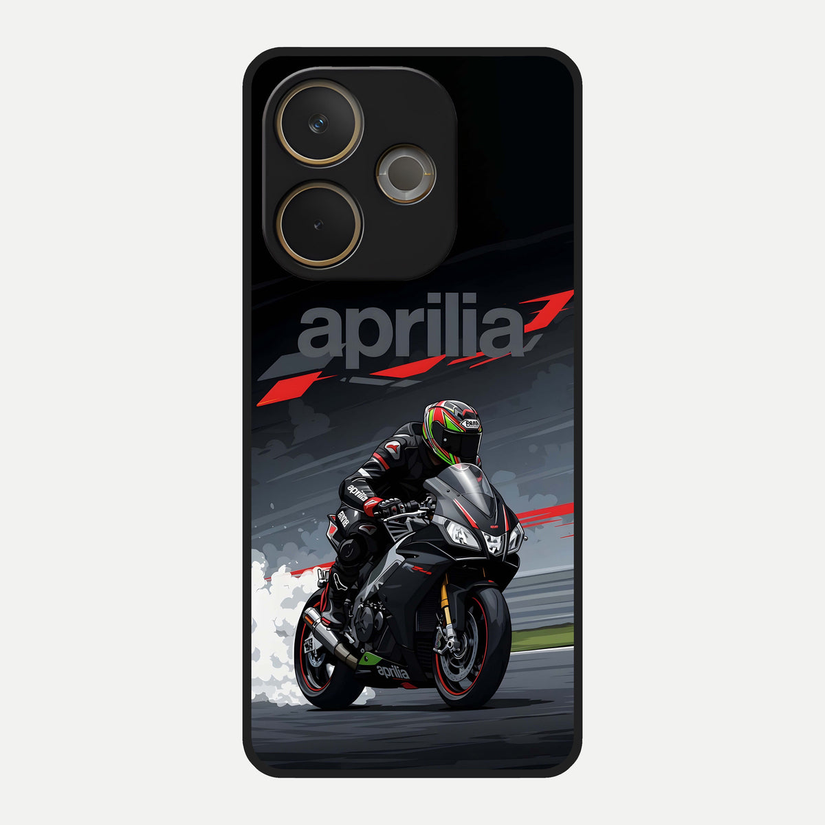  Dark Aprilla Glass Case For Oppo A5 Pro back cover – full design glossy printed glass finish