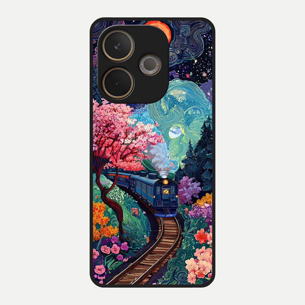  Digital Art Glass Case For Oppo A5 Pro back cover – full design glossy printed glass finish