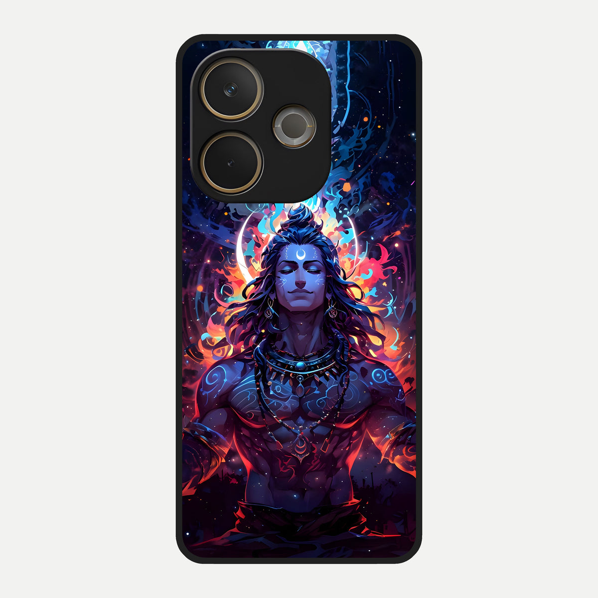  Divine Fire Shiv Glass Case For Oppo A5 Pro back cover – full design glossy printed glass finish