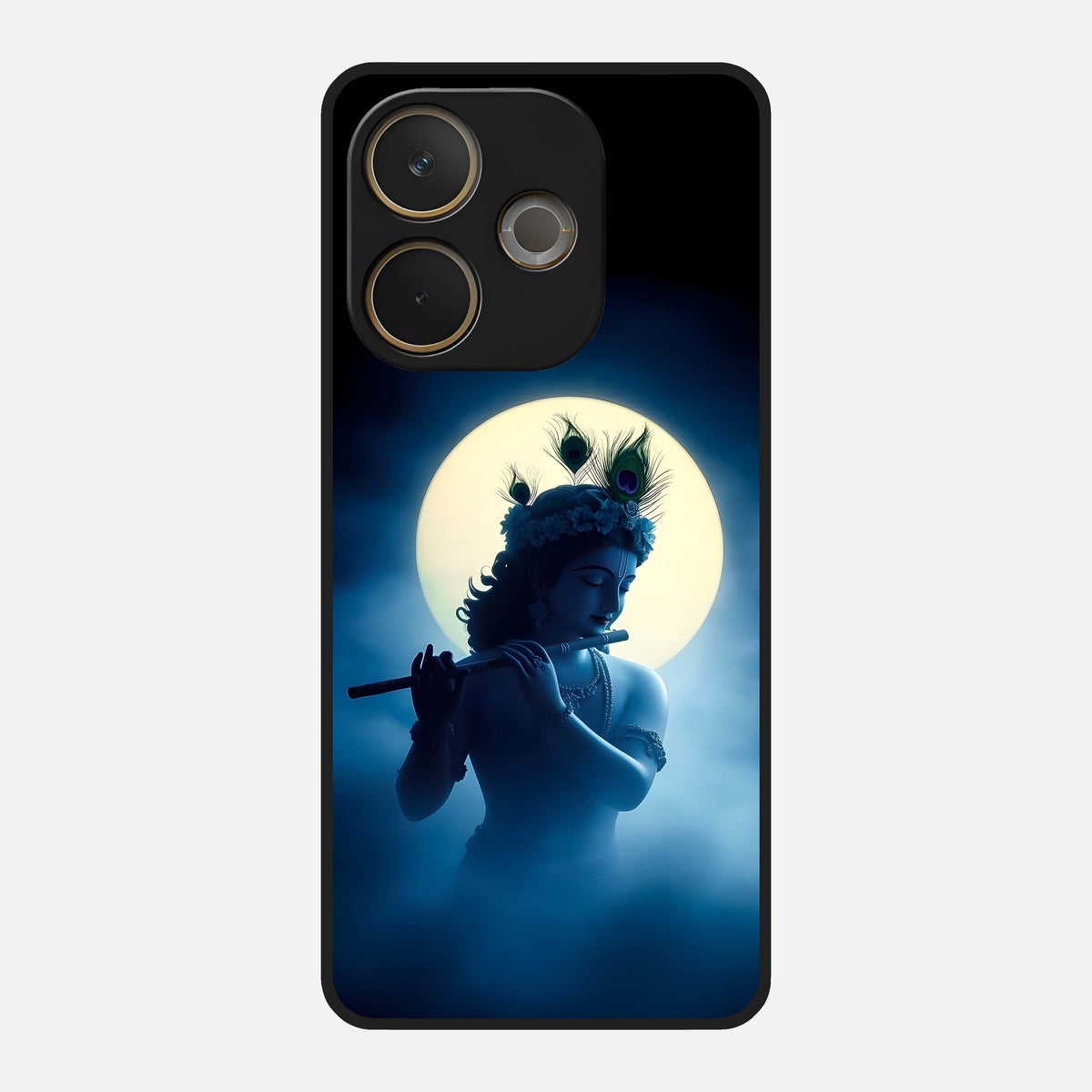  Divine Moon Flute Glass Case For Oppo A5 Pro back cover – full design glossy printed glass finish