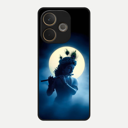  Divine Moon Flute Glass Case For Oppo A5 Pro back cover – full design glossy printed glass finish