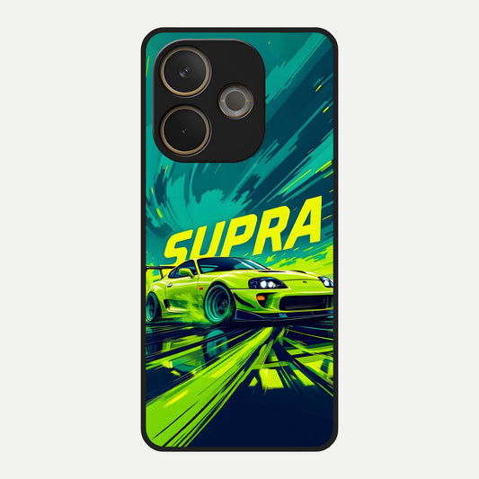  Electric Supra Thunder Glass Case For Oppo A5 Pro back cover – full design glossy printed glass finish