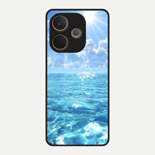  Endless Ocean Horizon Glass Case For Oppo A5 Pro back cover – full design glossy printed glass finish