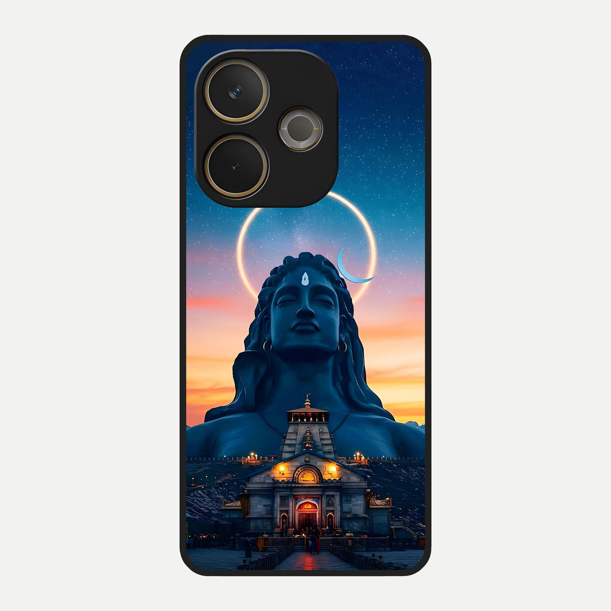  Eternal Shiva Aura Glass Case For Oppo A5 Pro back cover – full design glossy printed glass finish
