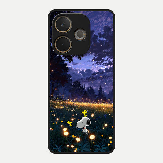  Firefly Meadow Magic Glass Case For Oppo A5 Pro back cover – full design glossy printed glass finish