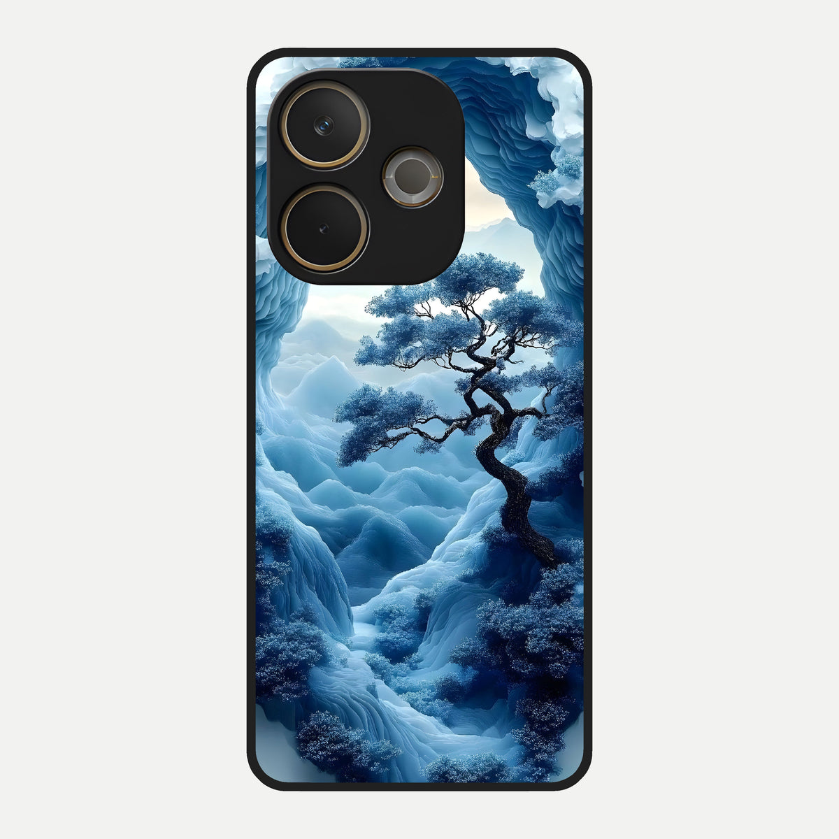  Frozen Serenity Gate Glass Case For Oppo A5 Pro back cover – full design glossy printed glass finish