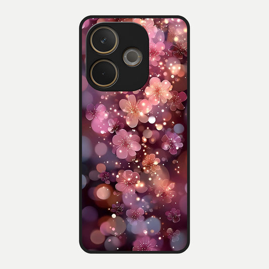  Glowing Petal Bliss Glass Case For Oppo A5 Pro back cover – full design glossy printed glass finish