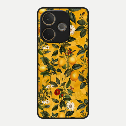  Golden Lemon Field Glass Case For Oppo A5 Pro back cover – full design glossy printed glass finish