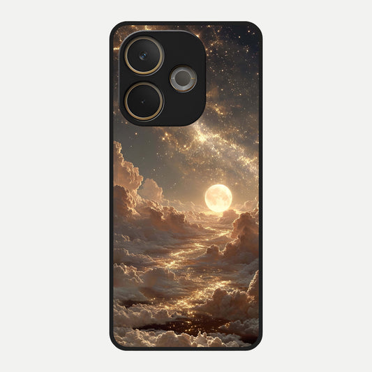  Golden Sky Dream Glass Case For Oppo A5 Pro back cover – full design glossy printed glass finish