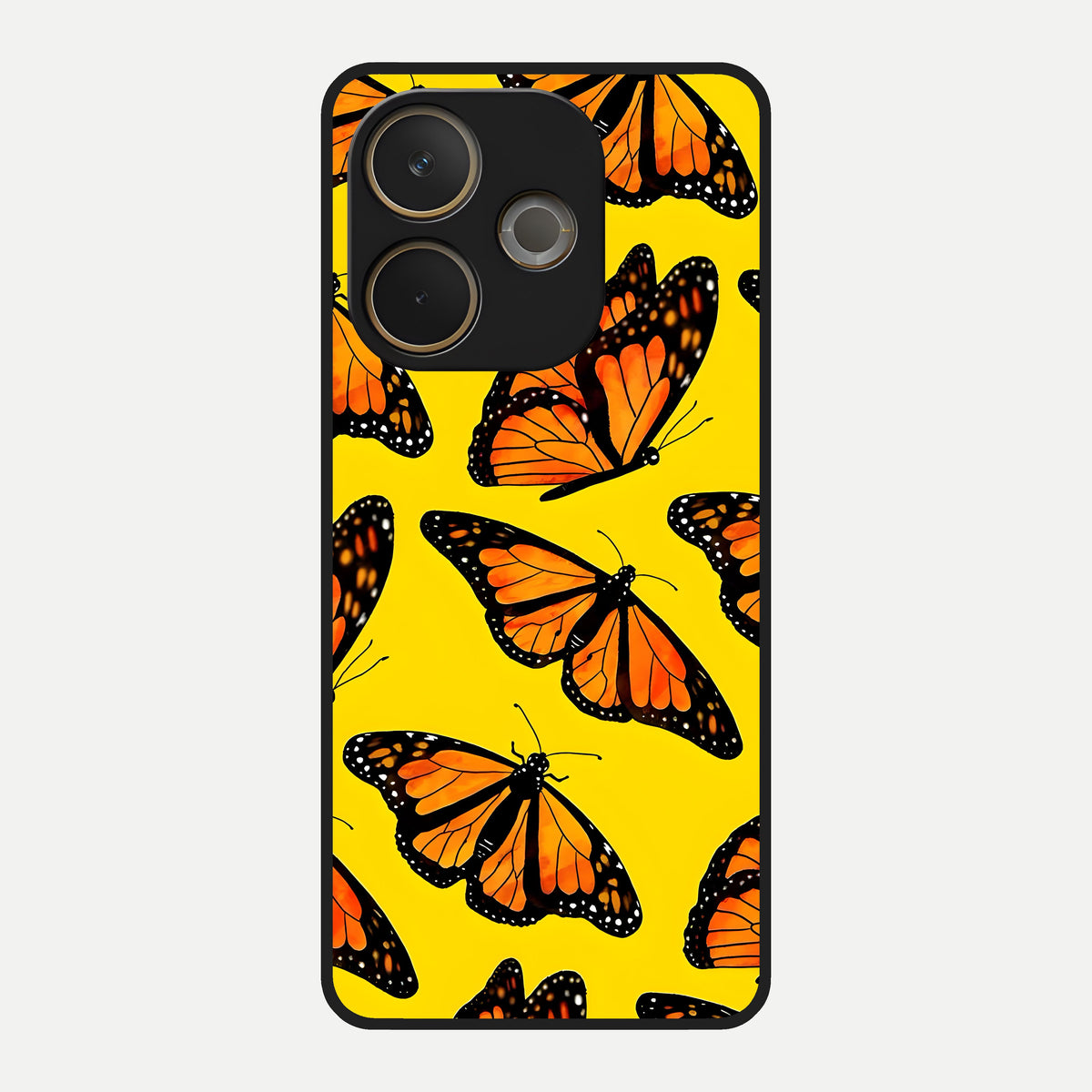  Golden Wing Flight Glass Case For Oppo A5 Pro back cover – full design glossy printed glass finish