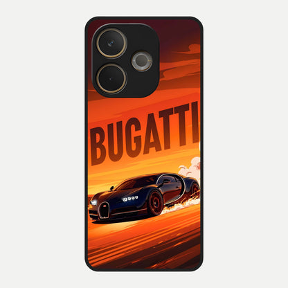  Inferno Bugatti Storm Glass Case For Oppo A5 Pro back cover – full design glossy printed glass finish
