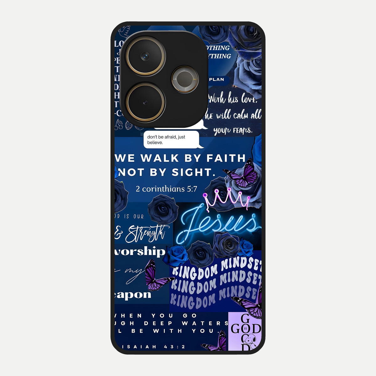  Kingdom Faith Glow Glass Case For Oppo A5 Pro back cover – full design glossy printed glass finish