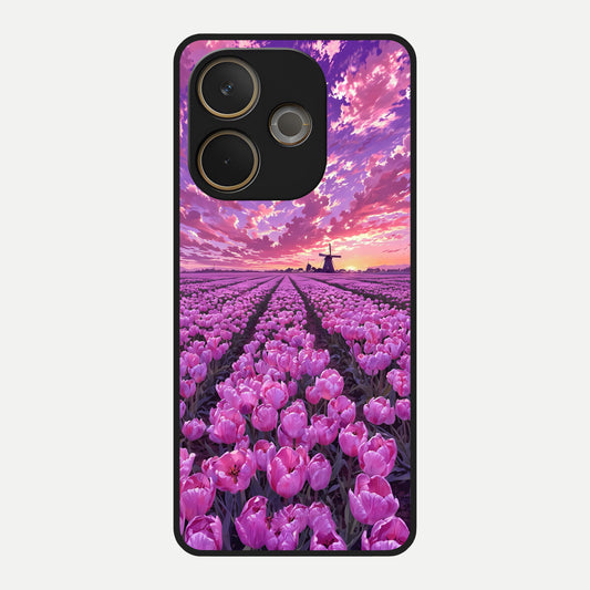  Lavender Dream Skies Glass Case For Oppo A5 Pro back cover – full design glossy printed glass finish