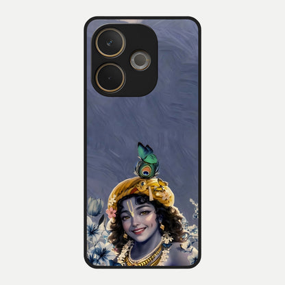  Lord Krishna Glass Case For Oppo A5 Pro back cover – full design glossy printed glass finish