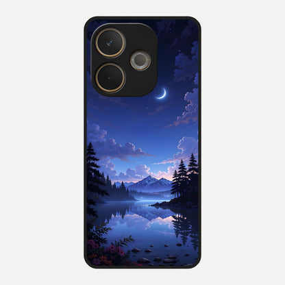 Midnight Lake Peace Glass Case For Oppo A5 Pro back cover – full design glossy printed glass finish