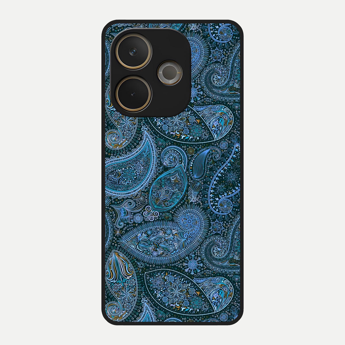  Midnight Paisley Glow Glass Case For Oppo A5 Pro back cover – full design glossy printed glass finish