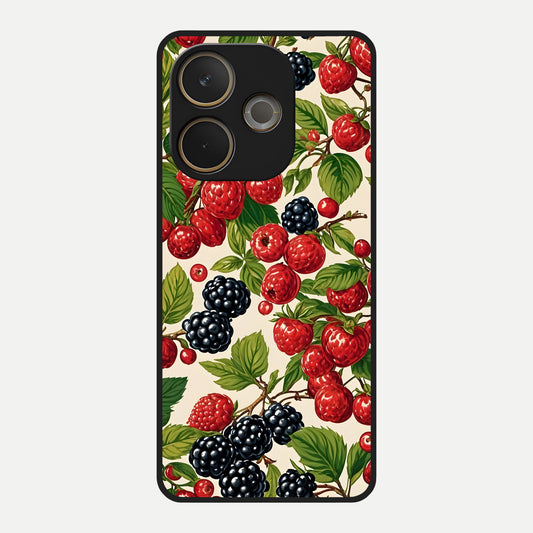  Mixed Berry Collage Glass Case For Oppo A5 Pro back cover – full design glossy printed glass finish