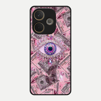  Money Eye Luxe Glass Case For Oppo A5 Pro back cover – full design glossy printed glass finish