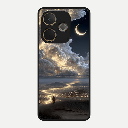  Moonlight Spark Path Glass Case For Oppo A5 Pro back cover – full design glossy printed glass finish