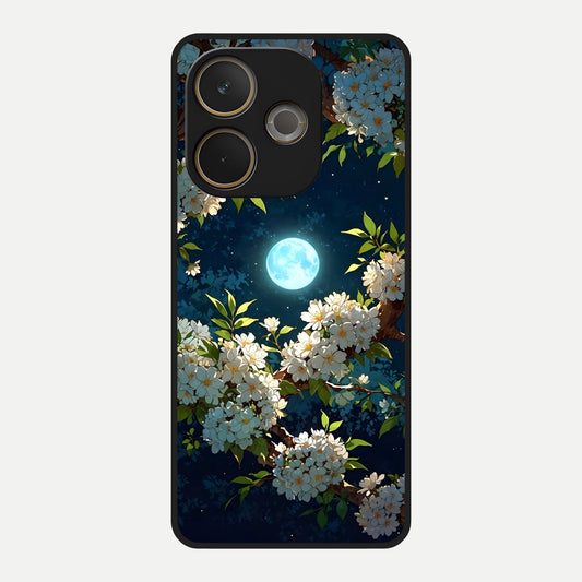  Moonlit Blossom Dream Glass Case For Oppo A5 Pro back cover – full design glossy printed glass finish